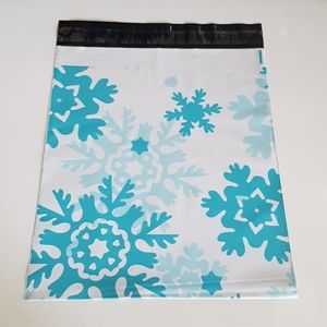 🎅🏼25 pcs Snow Flakes Poly Mailers 9.85"x11.60" inches